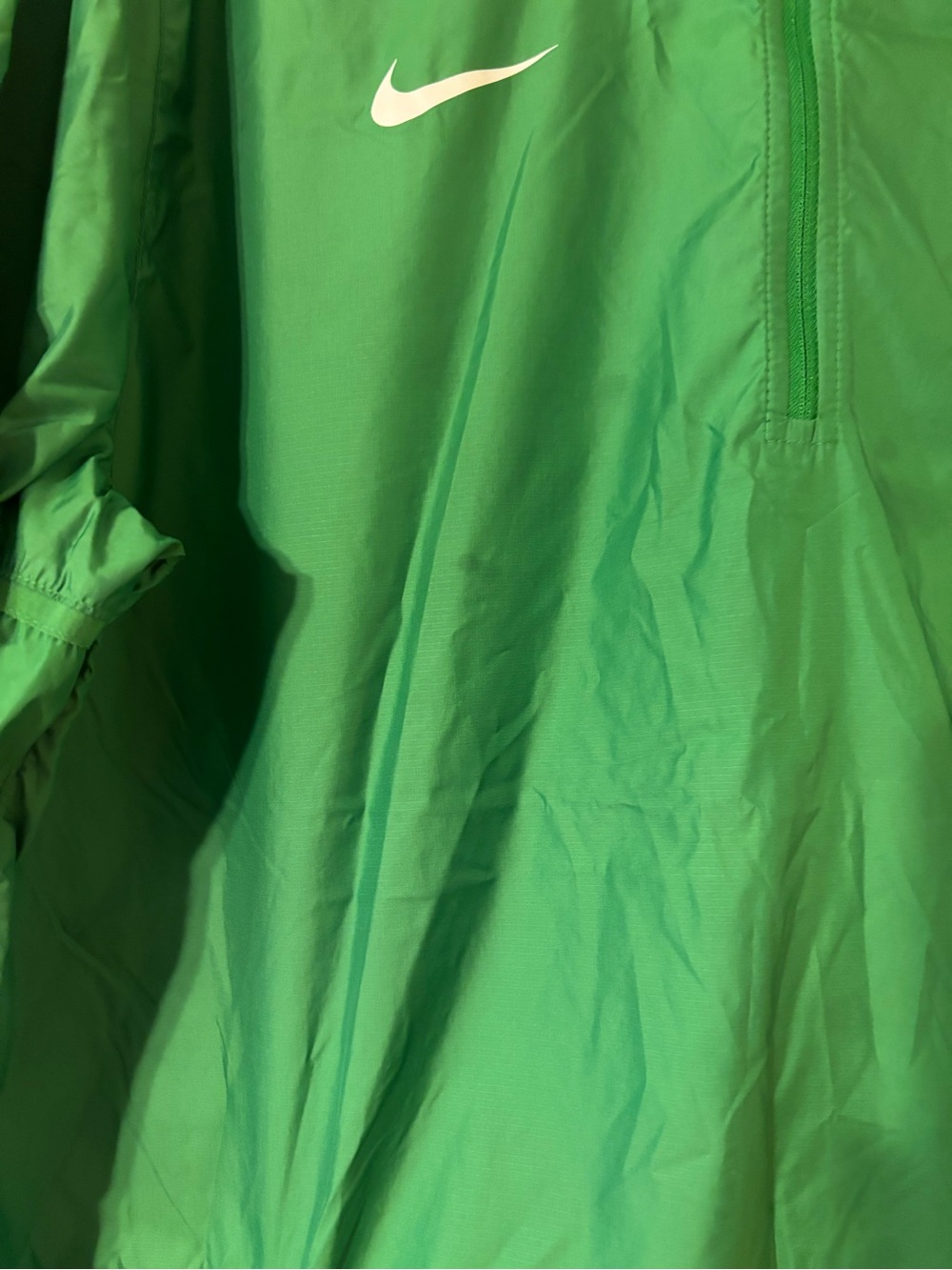 Nike Bright Green Half-Zip Athletic Jacket - Picture 3 of 9